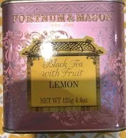 Mängden socker i Black Tea with fruit Lemon