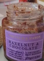 Mängden socker i Hazelnut and chocolate