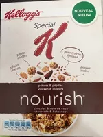Mängden socker i Spécial K Nourish Chocolat et Noix de Coco