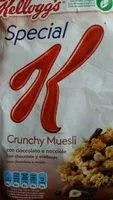Mängden socker i Special K Crunchy Muesli Chocolat Noisettes
