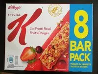 Mängden socker i Barrette special K frutti rossi
