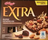Mängden socker i Barres Céréales Extra Kellogg's Choco Amandes - 4x32g