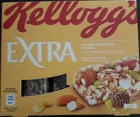 Mängden socker i Barres de Céréales Extra Kellogg's Miel - 4x32g