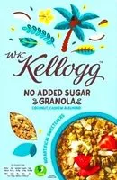 Mängden socker i W.K. Kellog Crunchy Müsli Coconut, Cashew & Almond