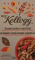Mängden socker i W.k Kellogg muesli croustillant abricot et graines de courge