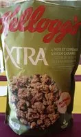 Mängden socker i Céréales Extra Kellogg's 4 noix et copeaux saveur caramel