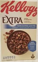 Mängden socker i Céréales Extra Sans Sucres Ajoutés Kellogg's Cacao & Noisettes