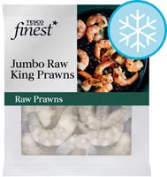 Mängden socker i Tesco Finest Jumbo Raw King Prawns