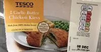 Mängden socker i Tesco 2 Garlic Chicken Kievs