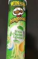 Mängden socker i Pringles Sour Cream & Onions