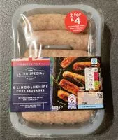 Mängden socker i Pork sausages