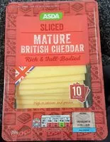 Mängden socker i ASDA Mature British Cheddar