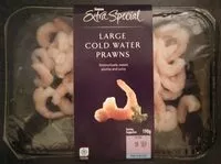 Mängden socker i Large cold water prawn