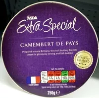 Mängden socker i Camembert de pays