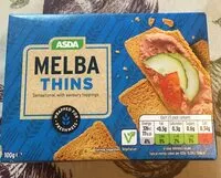 Mängden socker i Melba thins