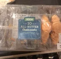 Mängden socker i all butter croissant