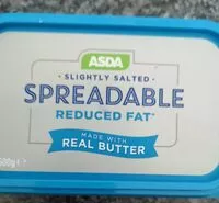 Mängden socker i Slightly salted spreadable reduced fat butter