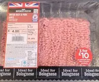 Mängden socker i British beef and pork