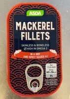 Mängden socker i Mackerel fillets In a hot and spicy sauce