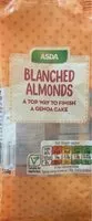 Mängden socker i Blanched Almonds