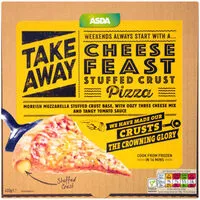 Mängden socker i ASDA Takeaway Cheese Feast Stuffed Crust Pizza