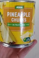 Mängden socker i Pineapple Chunks (in fruit juice)