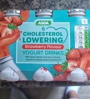 Mängden socker i Cholesterol lowering strawberry flavour yogurt drink