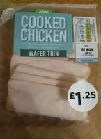 Mängden socker i Cooked Chicken Wafer Thin