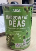 Mängden socker i Marrowfat peas
