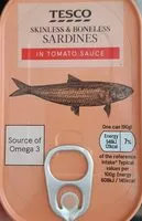Mängden socker i Sardines in tomato sauce