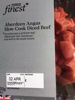 Mängden socker i Diced beef. Slow cooked Aberdeen Angus