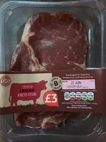 Mängden socker i 1 Irish Beef Ribeye steak