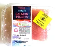 Mängden socker i 2 boneless salmon fillets