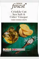 Mängden socker i Finest Crinkle Cut Sea Slt&Vngr Crisps