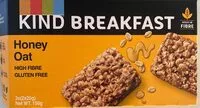 Mängden socker i Kind Brekfast Honey Oat