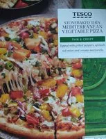 Mängden socker i Stone baked Thin Mediterranean Vegetable Pizza