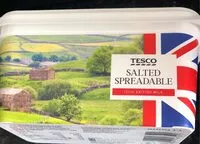 Mängden socker i Tesco salted spreadble