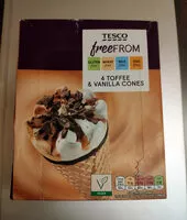 Mängden socker i Toffee and Vanilla Cones