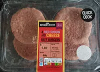 Mängden socker i Red onion and cheese beef burguers