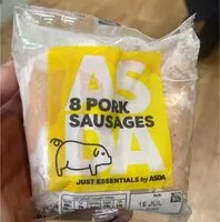 Mängden socker i Pork sausages