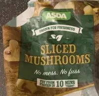 Mängden socker i Sliced mushrooms