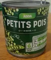 Mängden socker i Petits pois in water