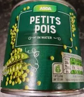 Mängden socker i Petit Pois in water