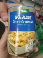 Mängden socker i Plain breadcrumbs