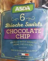 Mängden socker i Asda Brioche Swirls Chocolate chips