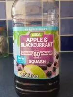 Mängden socker i No Added Sugar Apple & Blackcurrant Squash Litres