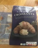 Mängden socker i 4 all butter Croissants