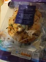 Mängden socker i Caramelised red onion & Mozzarella Flatbread