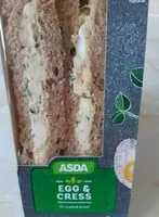 Mängden socker i Egg and cress sandwich