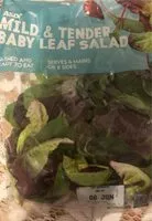 Mängden socker i Mild and tender baby leaf salad